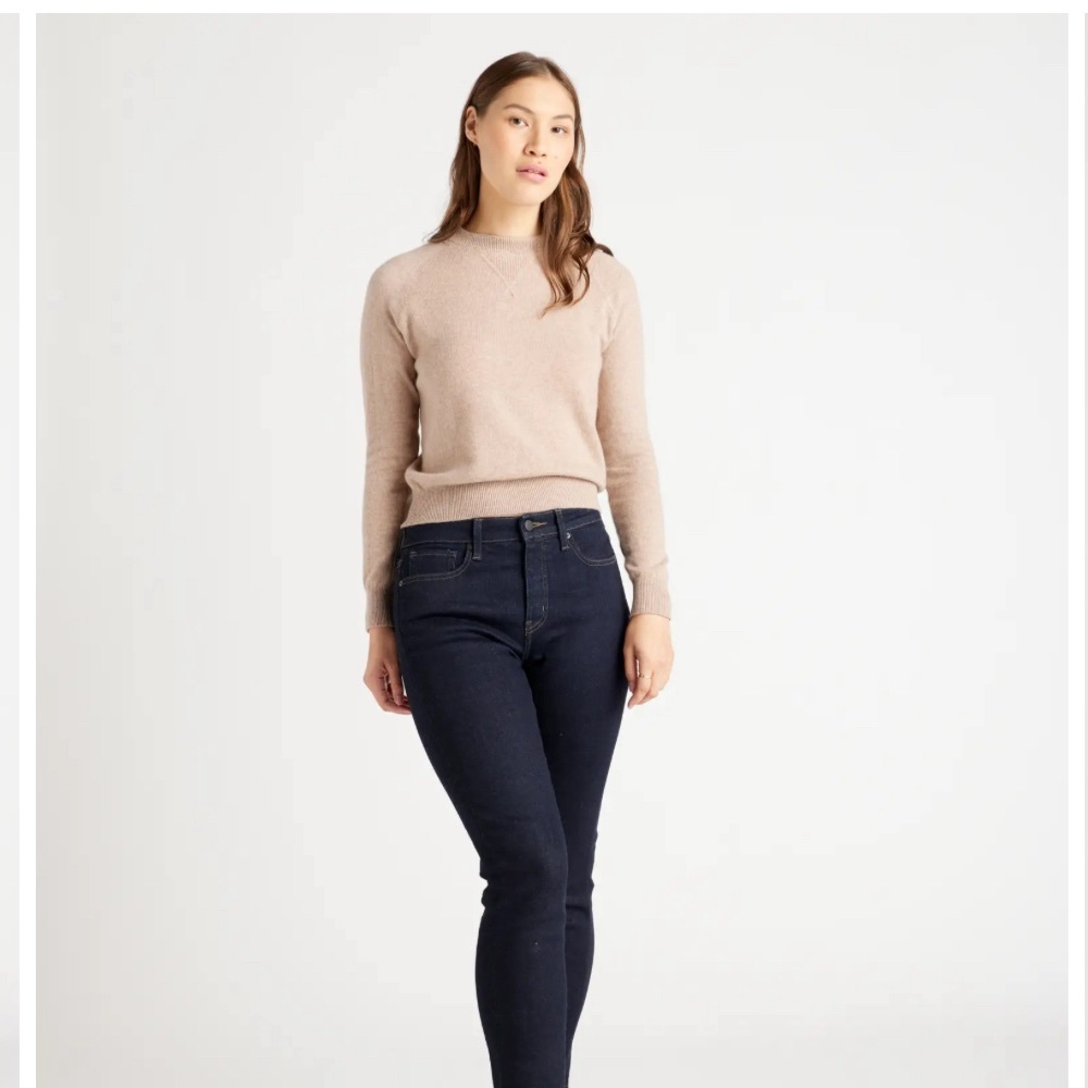 Mongolian Shrunken Cashmere Sweatshirt